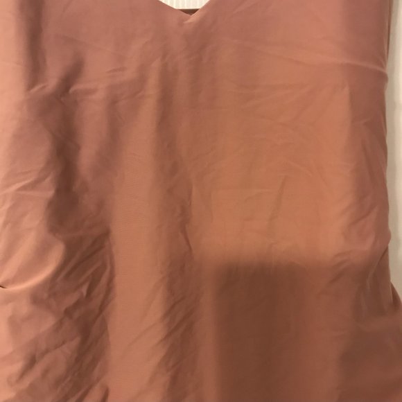 Antoni Melani Swim Suit Dusty Rose Pink Tie Front One Piece  Size 14 - Picture 6 of 9